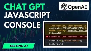 Using Chat GPT as a Javascript code console [Testing AI]