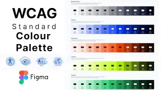 Create a WCAG standard color palette for UIUX  design system
