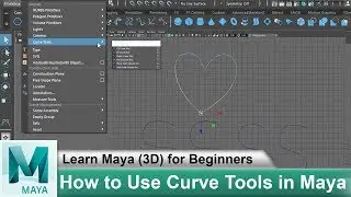 How to Use Curve Tools in Autodesk Maya 2018 | Learn Maya 3D Animation for Beginners Tutorials #36