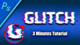 "Photoshop Tutorial" - Glitch Text Effect in Photoshop