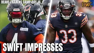 Swift Makes Insane Catch, Jaylon Johnson SHINES : Bears Training Camp Report Day 14