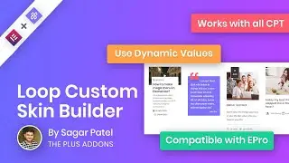 How to Design CUSTOM LOOP SKIN for BLOG and Any CPT (Custom Post Type) in Elementor?