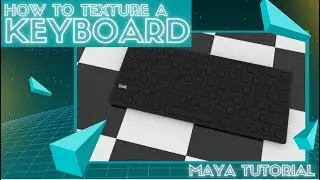 Computer Keyboard Maya Texturing Tutorial