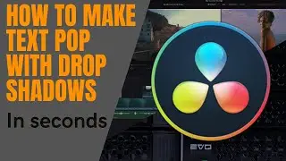 Davinci Resolve - How To Make Text or Anything Pop With Drop Shadows