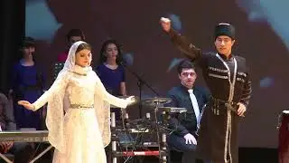 Джигиты и Девушки ансамбля Сувар. Прекрасный Кумыкский танец