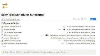 Simplify Assigning and Scheduling Tasks in Notion