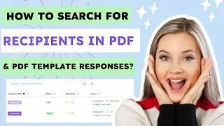 How to search for recipients in PDF and template responses