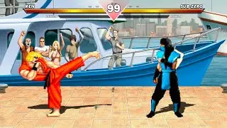 KEN VS SUB-ZERO - HIGH LEVEL INSANE EPIC FIGHT!