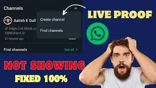 How to create a WhatsApp channel | Create WhatsApp channel not showing Fixed 100%