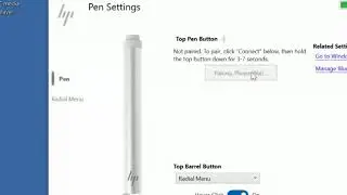 HP Pen Settings
