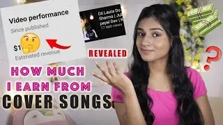 How Much I Earn from Cover Songs 😐  My youtube Earning *Revealed* | Kajal Sharma | *Singing Channel*