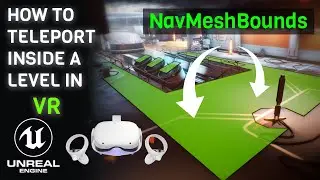 how to activate teleportation for VR in Unreal engine 5 - Navmesh volume beginner tutorial