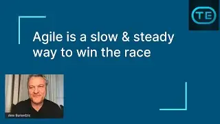 Agile is a slow and steady way to win the race (Alex Bunardzic)