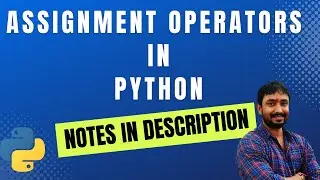 Assignment Operators in Python | Python Tutorial for Beginners in Hindi