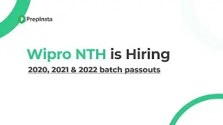 Wipro NTH Hiring 2020, 2021, and 2022