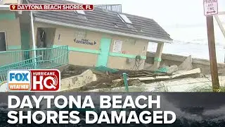 Daytona Beach Shores Seeing Damage From Tropical Storm Nicole