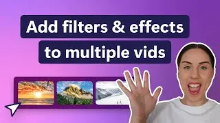 How to add filters and effects to multiple videos at once