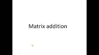 MATRIX ADDITION IN C