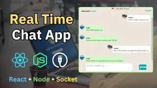 Build a Realtime Chat App in React JS, Node JS and Socket.io