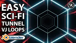 Easy Sci-Fi Tunnel VJ Loops With Evee - Blender Tutorial