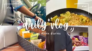 🌷Living alone Diaries 🌷✨: Grocery shopping & Deep cleaning.