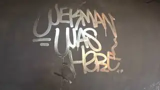 Graffiti test with Wekman New Molotow ink Burner chrome