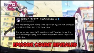 Re: Zero Leaker Confirms Season 3 episode count