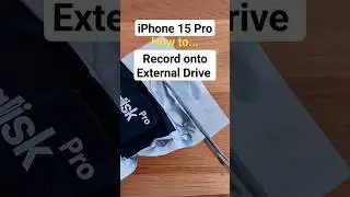 #iphone15pro How to Record Video onto an External Drive #iphone15promax #iphonefilmmaking #applelog