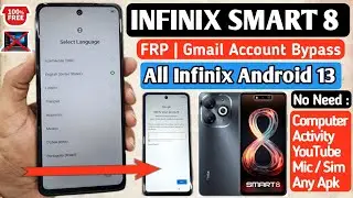 InIfinix Smart 8 X6525 Frp Bypass | Infinix smart 8 frp bypass android 13 | Infinix Google Frp