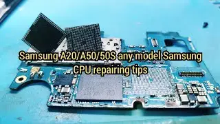 A20/A205f dead repairing how to reball and change any mobile cpu Emmc power Ic soc with Bga stencil