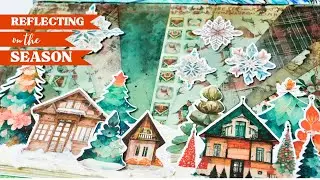 Holiday Magic Unleashed: Art Journal Collage Tutorial for Festive Creativity!