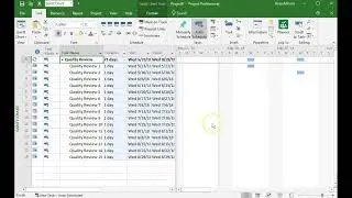 MS Project: Creating Recurring task