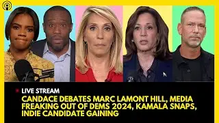 CANDACE OWENS DEBATES MARC LAMONT HILL, MEDIA FREAKS OUT, KAMALA SNAPS, INDIE CANDIDATE GAINING