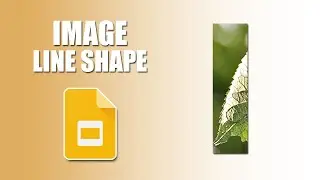 How to insert image into line shape in google slides without