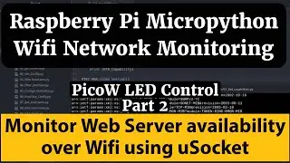 Raspberry Pi  Remote Server Monitoring over Wifi: Part2 Control LED based on Server TCP Port Status