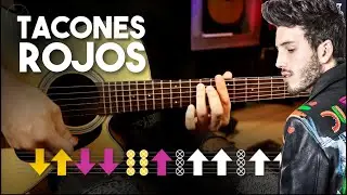 TACONES ROJOS Sebastián Yatra GUITARRA Tutorial | ACORDES RITMO Christianvib