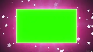 Frame with Stars #2 / Green Screen - Chroma Key