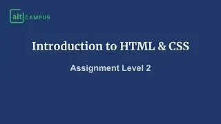 Web Resume - Assignment Level 2 | Introduction to HTML and CSS