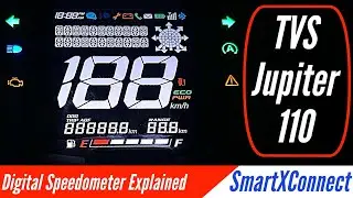 TVS Jupiter 110 SmartXconnect Digital Speedometer Features Explained | Bluetooth Connection Details