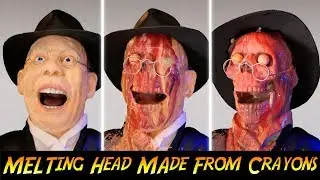 Indiana Jones Face Melt Effect Made With Crayons