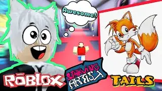 Roblox Unlispace Starving Artist TUTORIAL | How to make TAILS from Super Sonic Pixel Art 2023