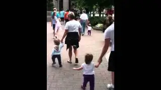 Triplets take down the streets of Charlotte