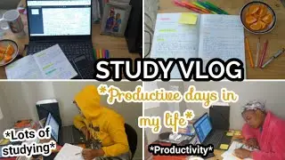 UNIVERSITY/COLLEGE STUDY VLOG(LOTS OF STUDYING, PRODUCTIVITY, NOTE  TAKING)SOUTH AFRICA#nwu