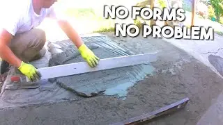 Pouring Concrete Without Forms