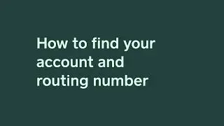 Square Checking | Account and Routing Numbers