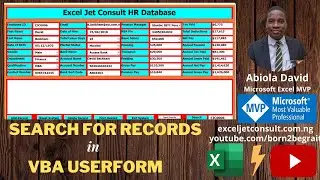 Search for Records in Excel VBA Userform