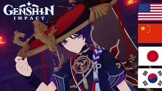 Scaramouche (Laughing) in 4 Different Languages | Genshin Impact Scaramouche