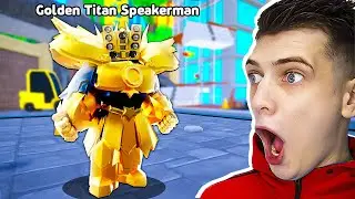 Я получил Golden Titan Speakerman (toilet tower defense) ROBLOX