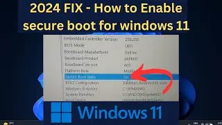 ✅ 2024 FIX  - How to Enable secure boot for windows 11