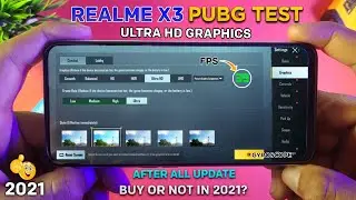 Realme x3 Pubg Test Ultra Hd Graphics With Fps Meter Full Review 2021 | realme x3 pubg test